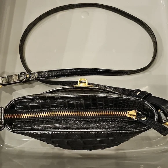 BRAHMIN Silvery Black Bucket Bag - Picture 9 of 12